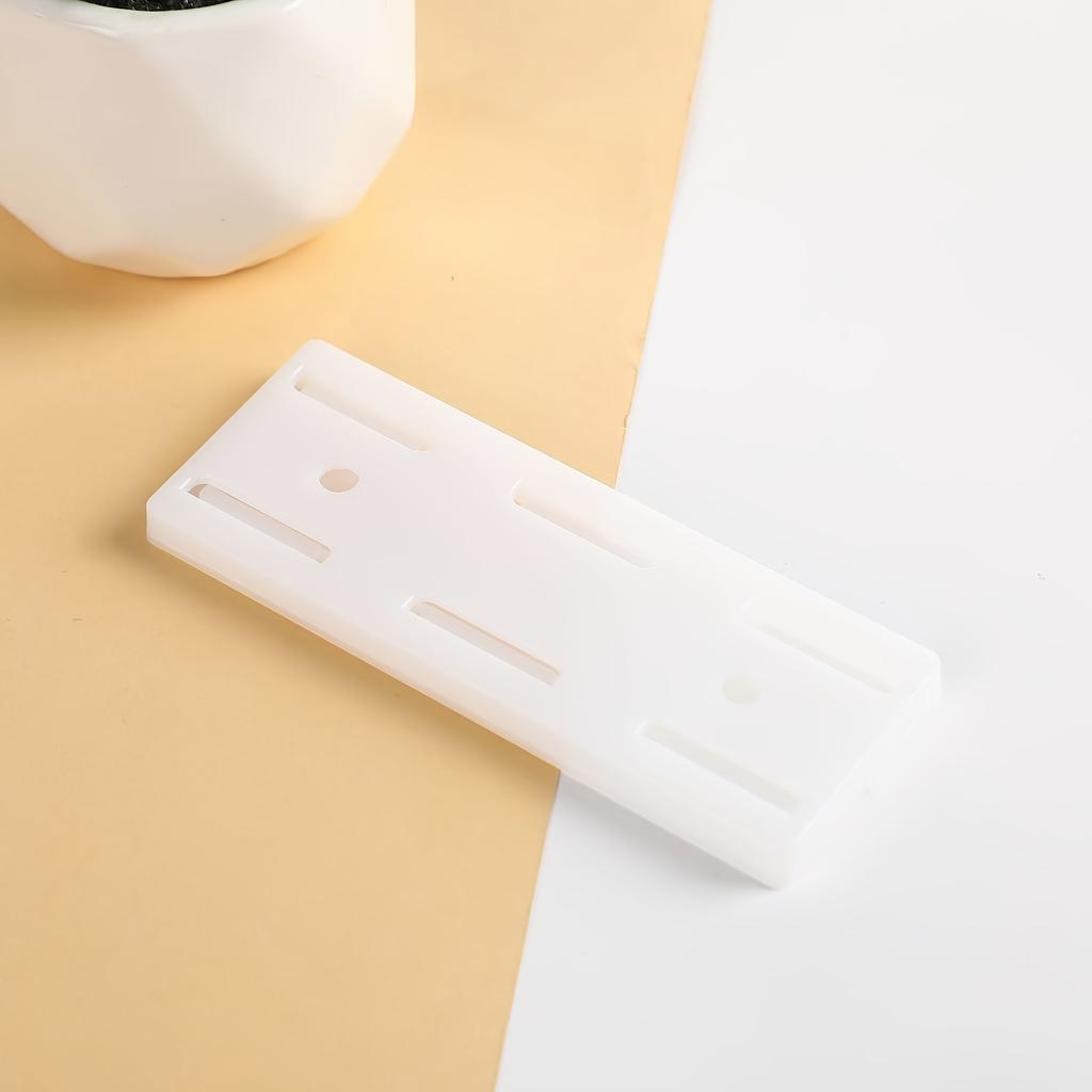 1pc Ultra-Strong Self-Adhesive Wall Mount Socket Organizer with Cable Management Strip Space-Saving Holder, Traceless Easy Install for Home Office