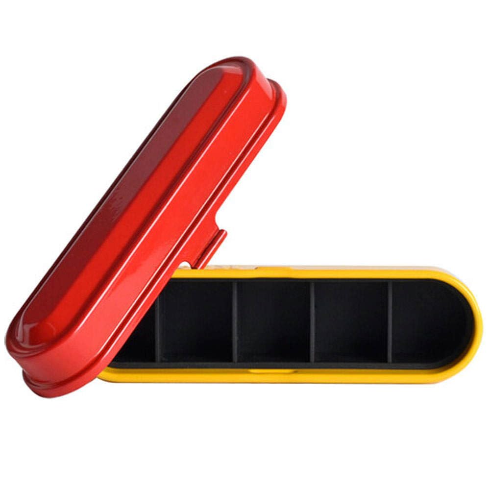 Kodak Filmdose für 5 Rollen 35mm Film Kompakte Retro-Stahlbox zur Organisation und zum Schutz Ihrer Filmrollen nicht - - (rot) (Film enthalten)