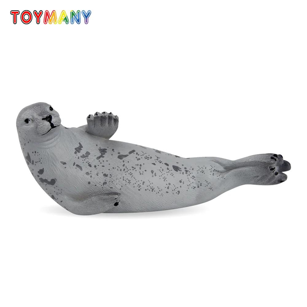 Toymany Имитация Тюленя Полярное Животное Модель Игрушки Мини Фигурки Куклы Фигурки Действия Игрушки для Детей Подарок Украшение для Торта