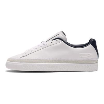 Basket Trim Block Low Top Sneakers Unisex Sneakers White 369991-03