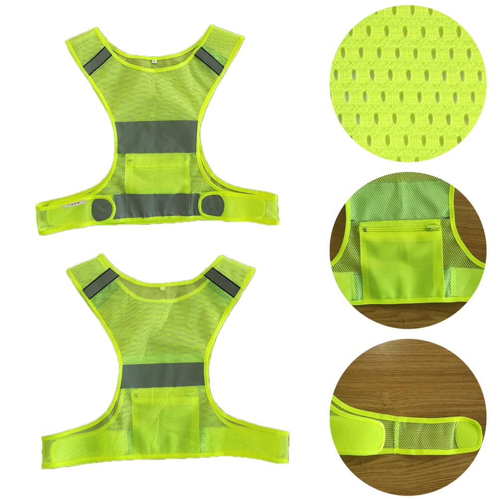 Reflective Vest with Arm Bands Running Gear Ultralight Mesh Safety Vest for Running Cycling Dog Walking Motorcycling