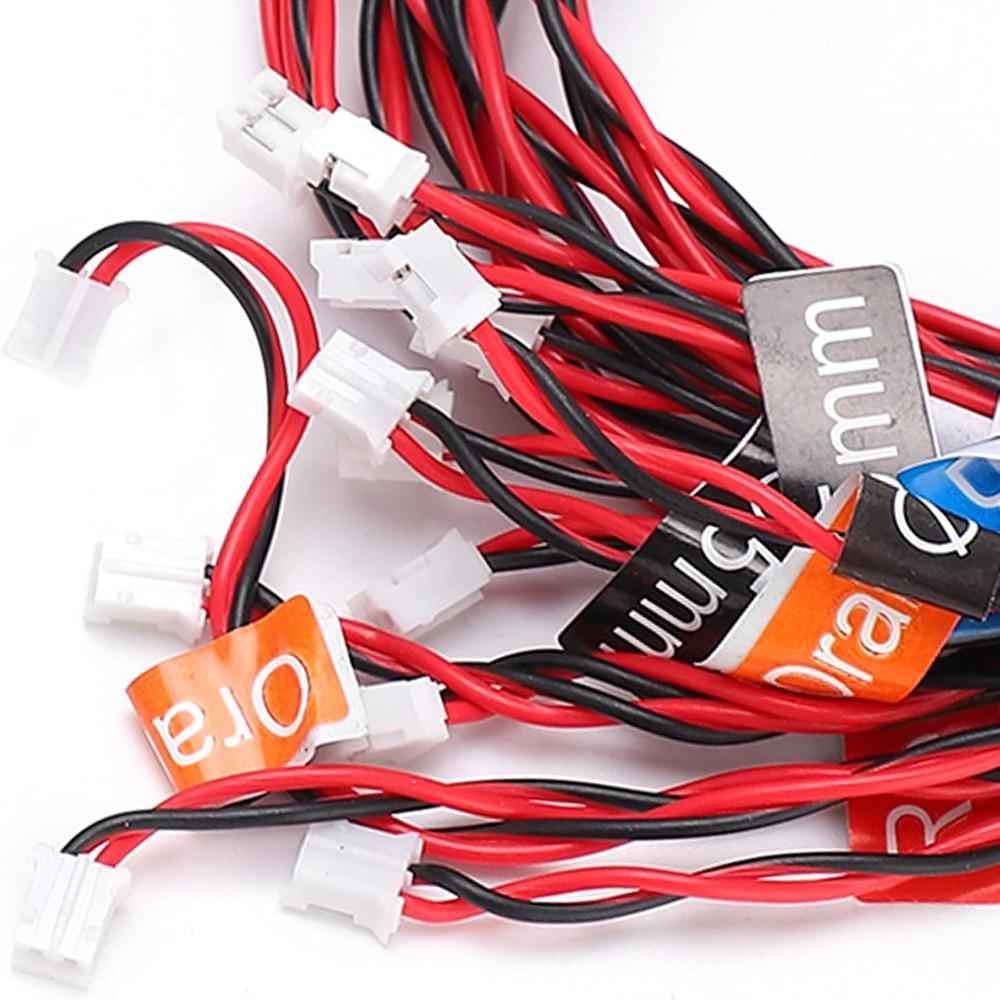 12 LED RC Car Lighting Kit 5 Operation Modes Flashing Light System  for 1/10 1/8 RC Truck
