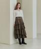 Zero Street [3 Colors] Tiered Flare Skirt