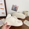 Milk White Platform White Shoes Female Ugly Cute Autumn New Chic Niche Breathable Board Shoes Sports Bread Shoes