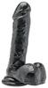 Mr Brent Dildo 15 X 4.5cm Black - Get Real TOYJOY - Black Dildos