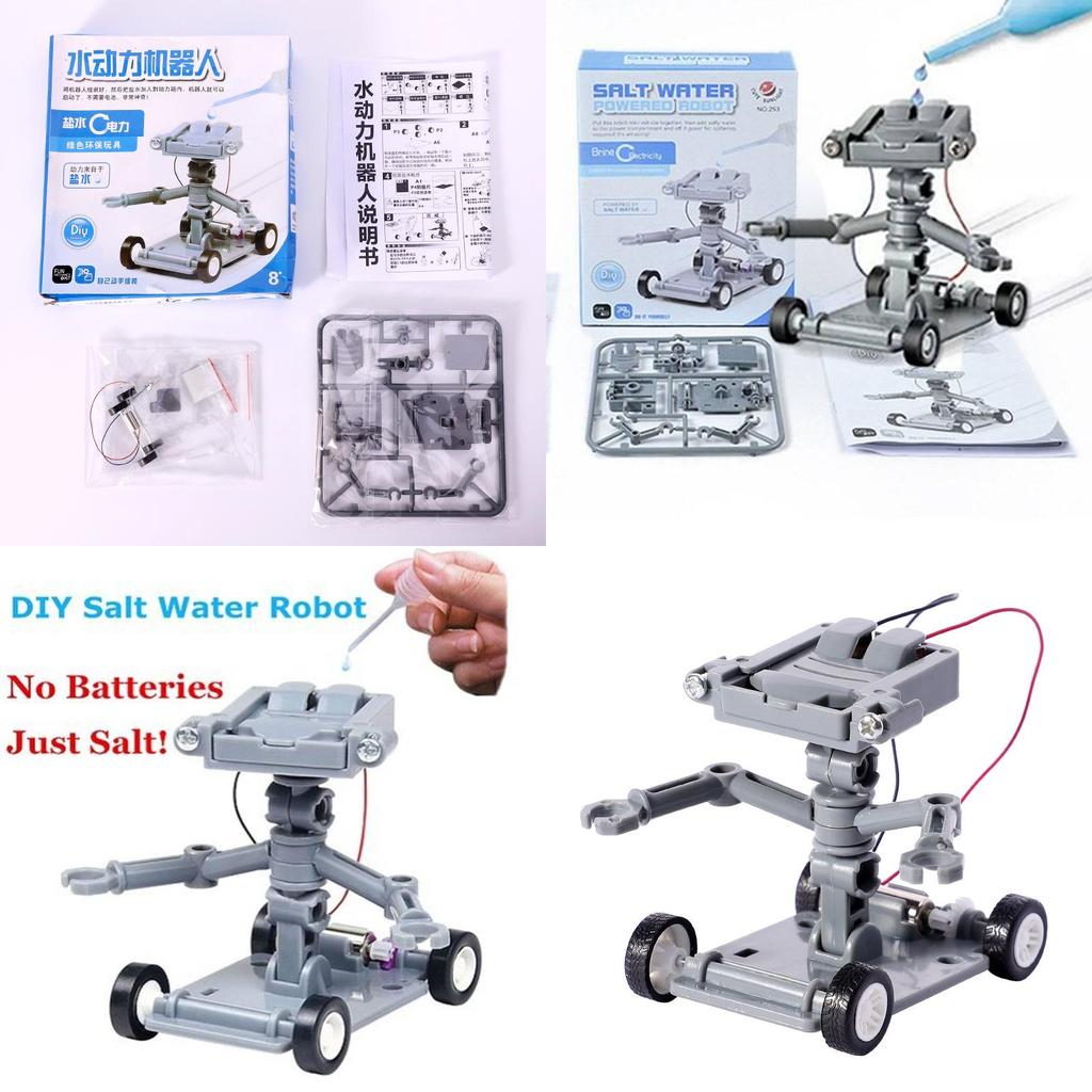Salt Water Powered Car Science Toy With Assembly For Kids Educational Fun