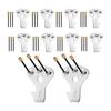 10 Pieces Wall Hanging Hooks for Paintings Wall Hooks, Wall Hooks with Nails, Picture Frame Display Thumbtack Hooks, Picture Hanger, Plasterboard