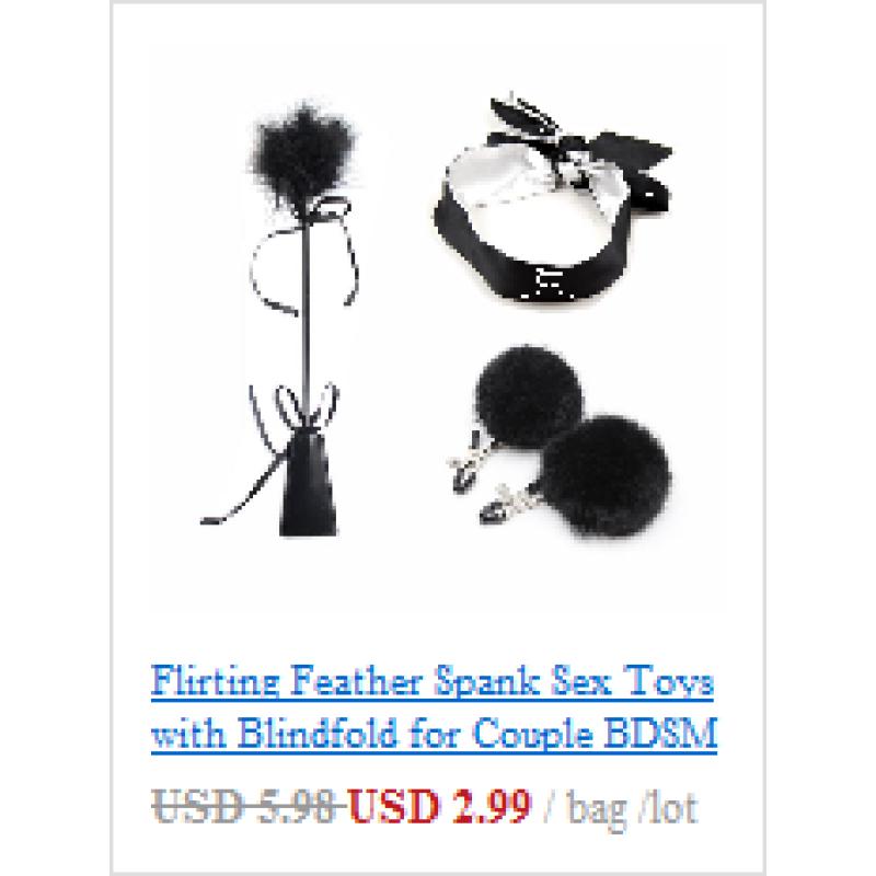 Flirt Tickle Erotic Feather with Fetish Punish Leather Spank Whip for Men Women Sex Blindfolded Stimulation Teasing Stick Toys