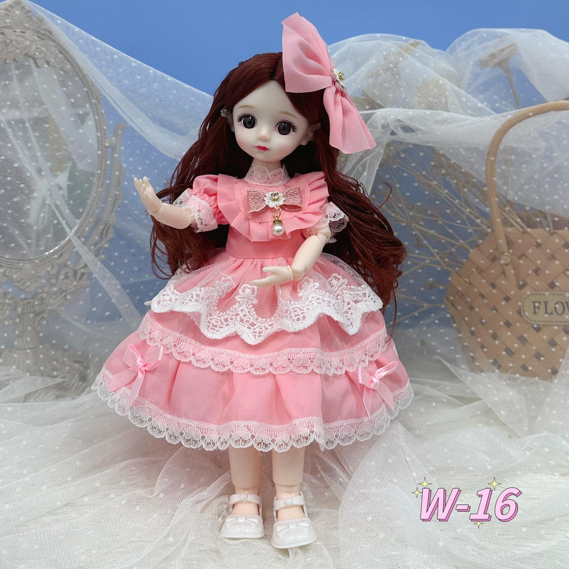 

30 см Милая Кукла Наряжаться 6 Шарнирная BJD Кукла Кукла Дети Девочка Подарок на День Рождения Игрушка Exquisite doll [Bag]