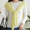Lace Hollow Shoulder Scarf Solid Color Neck Guard Scarf Fashion Fake Collar  for Women