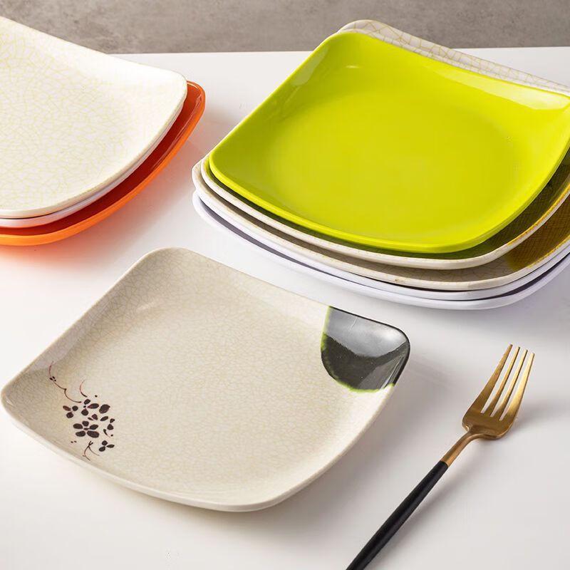 Jijun Japanese Style Melamine Deep Square Plate