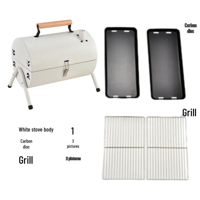 Huilingyang Outdoor Foldable Chimney BBQ Grill & Fire Pit