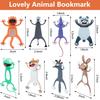 Cute Animal PVC Bookmarks - 3D Funny Reading Markers for School, Perfect Gift for Book Lovers & Students