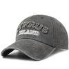 Unisex ISLAND Letter Patch Washed Baseball Cap Spring Autumn Outdoor Adjustable Sunscreen Hat
