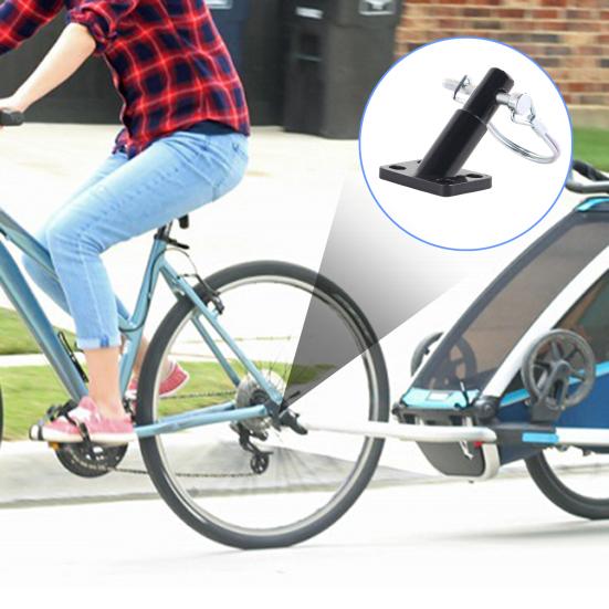 Bicycle Trailer Hitch Bike Coupler Attachment Adapter Heavy Duty Alloy Bicycle Trailer Replacement Connector Hook Bike Accessories