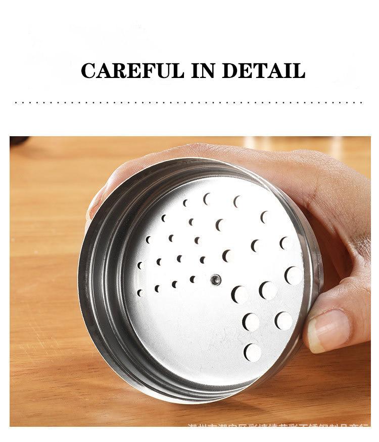Spice Jar Container Stainless Steel Seasoning Pot Set Household Bottle Cup Magnetic Tank Seasoning Bottle