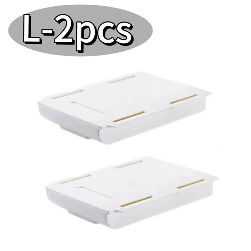Under Desk Drawer Hidden Hanging Stationery Storage Box Self-Adhesive Pencil Tray Office Organizer Holder Large Capacity