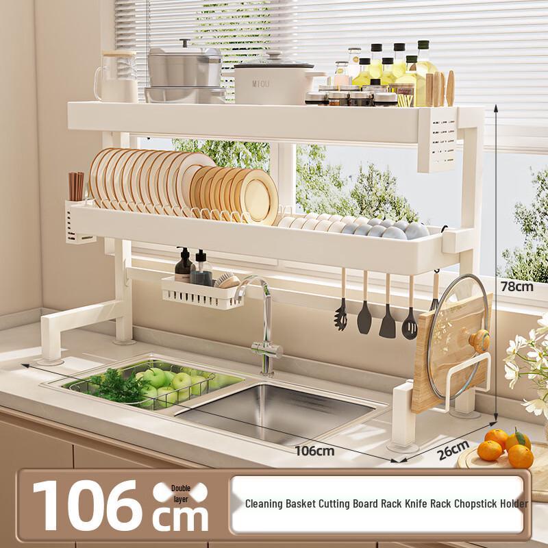 Countertop Kitchen Sink Dish Drying Rack