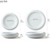 Pure White Ceramic Double-layer Plate Creative Circular Dessert Plate Pasta Plate Snack Plates Restaurant Specialty Tableware