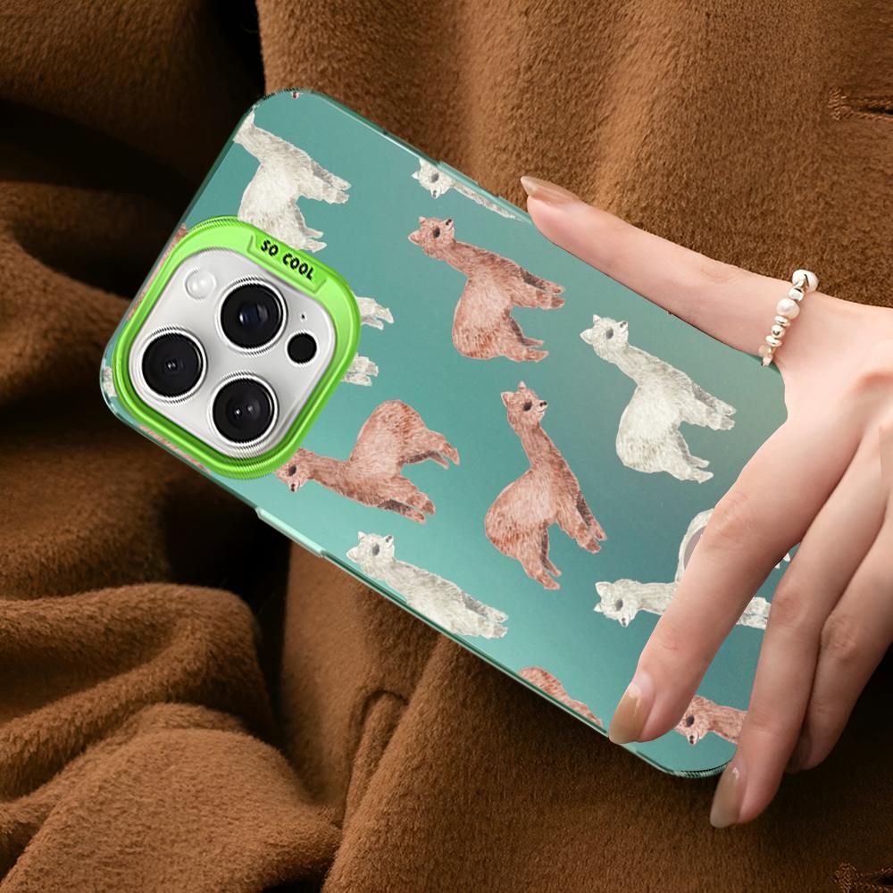 Llama Alpaca Animals Cartoon Colorful Phone Case For IPhone 16 15 14 13 12 11 Pro Max X XR XSMAX Matte Shockproof Back Cover
