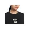 Nike Casual Sports Crew Neck Short Sleeve T-Shirt Women Tops Black IF0391-010