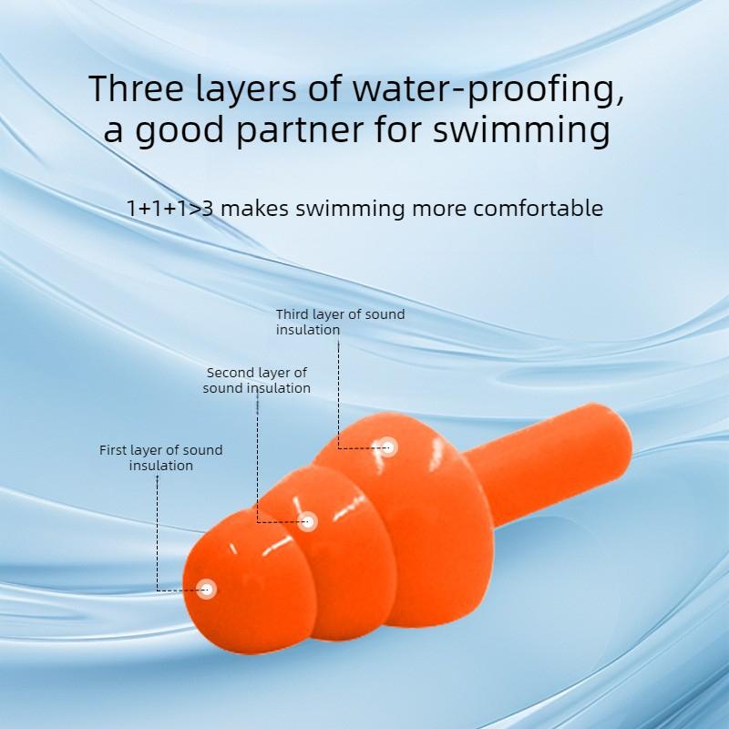 10Pairs Soft Silicone Ear Plugs Waterproof Noise Insulation Sleeping Swimming Earbuds Multi-functional Anti-noise Study Earplug