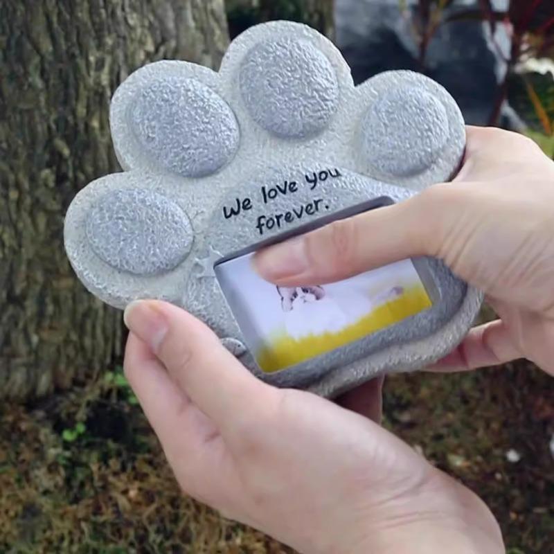Creative Resin Simulation Pet Memorial Tombstone For Dog Cat Small Animal Craft Ornament