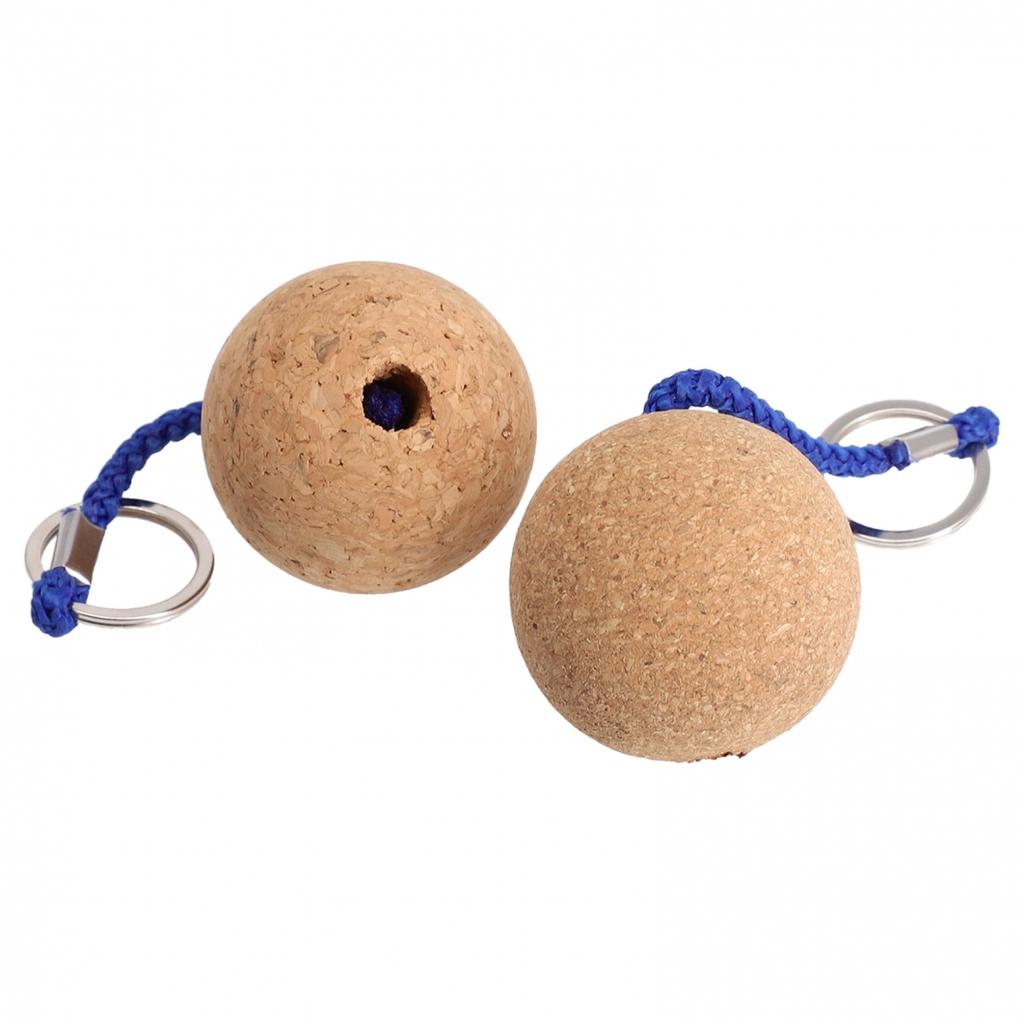 Runder Schwimmender Kork Schlüsselanhänger Ball 2 Stück 50mm Zubehör