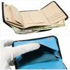 [Berkut] black x blue men's trifold wallet trifold wallet genuine leather cordovan horse leather horse leather leather horsehide compact wallet mini