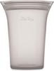 Zip Top Silicone Bag Storage Container Japanese Cup L 710ml Microwave Cooking Dishwasher Safe Gray ZipTop [Genuine Product]