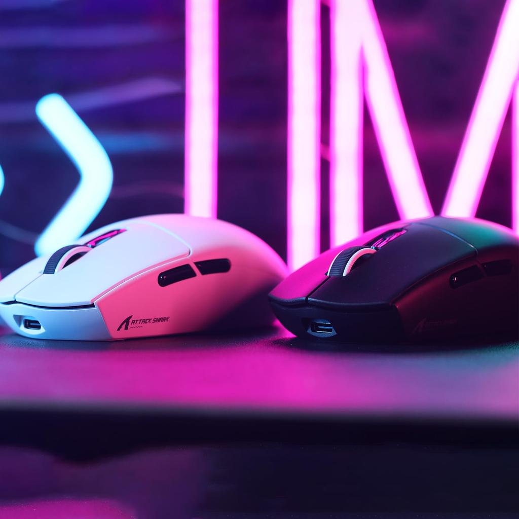 MAMBASNAKE x ATTACK SHARK G3 Gaming Broadcom Chip Up to 22000 1000Hz RGB Ideal for and Technical Standards Approved Japanese Retailer Mouse,