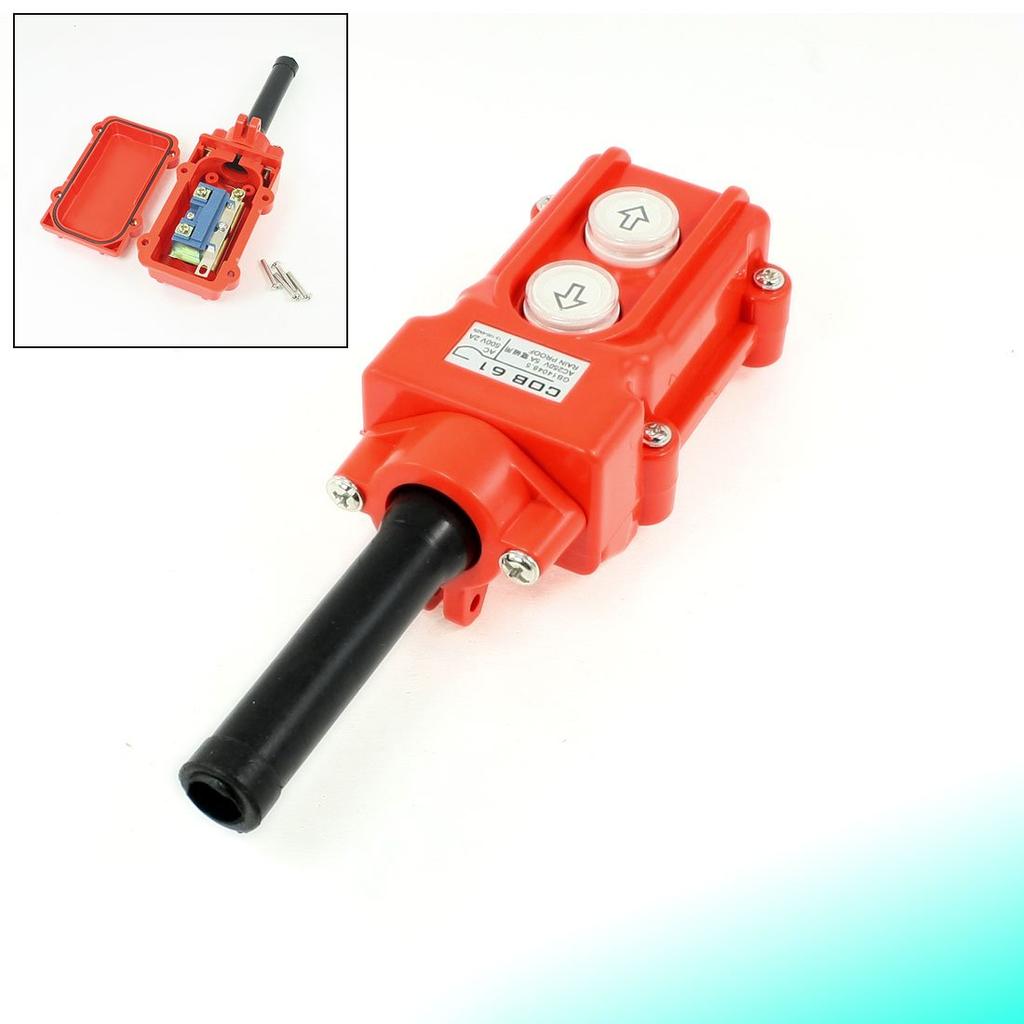 uxcell Waterproof Push Button Switch for Hoist Crane Pendant Control COB-61 Station, Up/Down