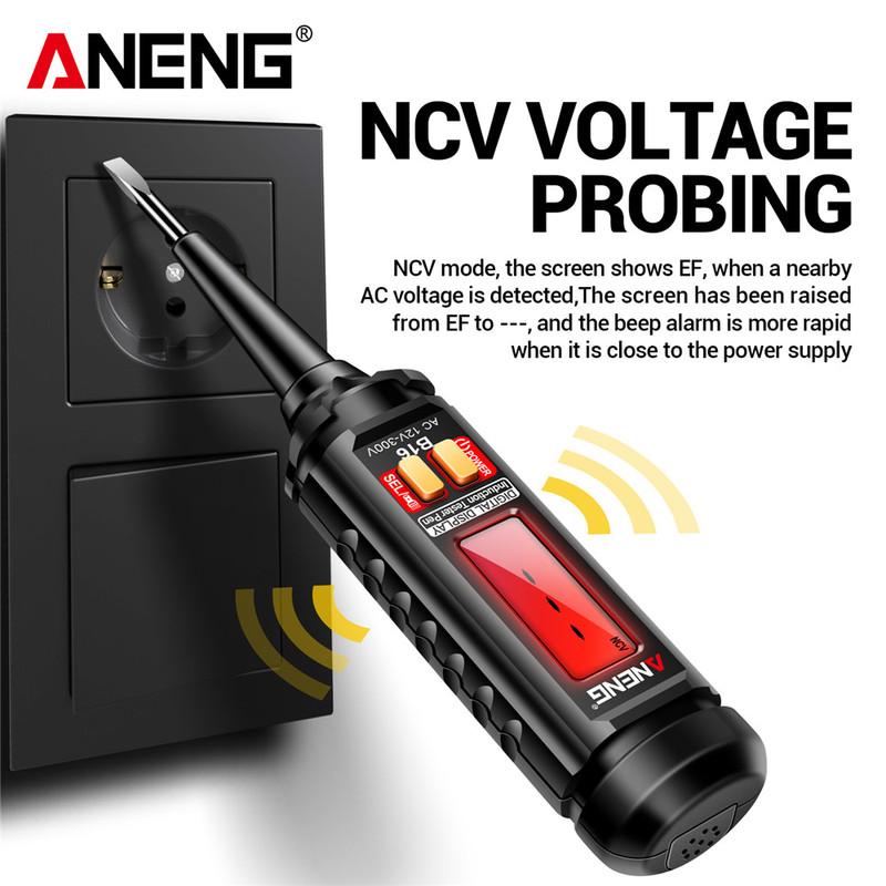 ANENG B16 Intelligent Digital Induction Test Pen 12V-300V Non Contact Test Pen Zero Wire Breakpoint Detection with Backlight