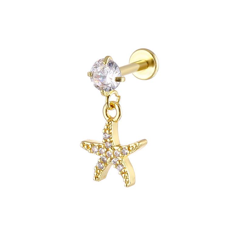 Internally Threaded Lip Stud Ear Cartilage Hoop Dangle Body Piercing Jewelry