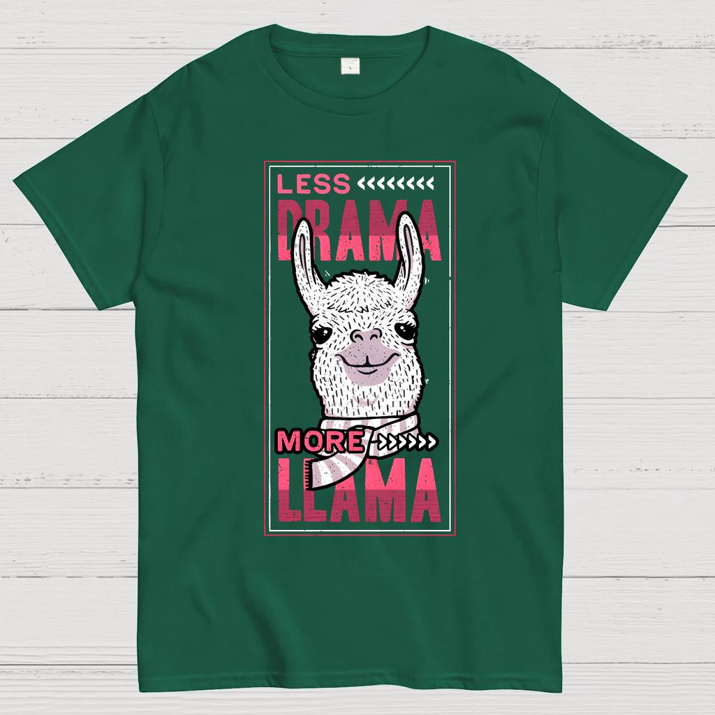 Less Drama More Llama Cotton Summer Casual Cool Loose T-Shirt