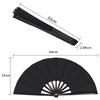 1pc DIY Handmade Solid Color Pocket Craft Decoration Chinese Style Folding Fan Kung Fu Fan Wedding