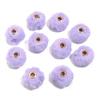 10pcs/bag Imitation Rabbit Fur Coverd Straight Hole Beads DIY Pompom Pendant for Jewelry Making DIY Necklace Pendant Earrings