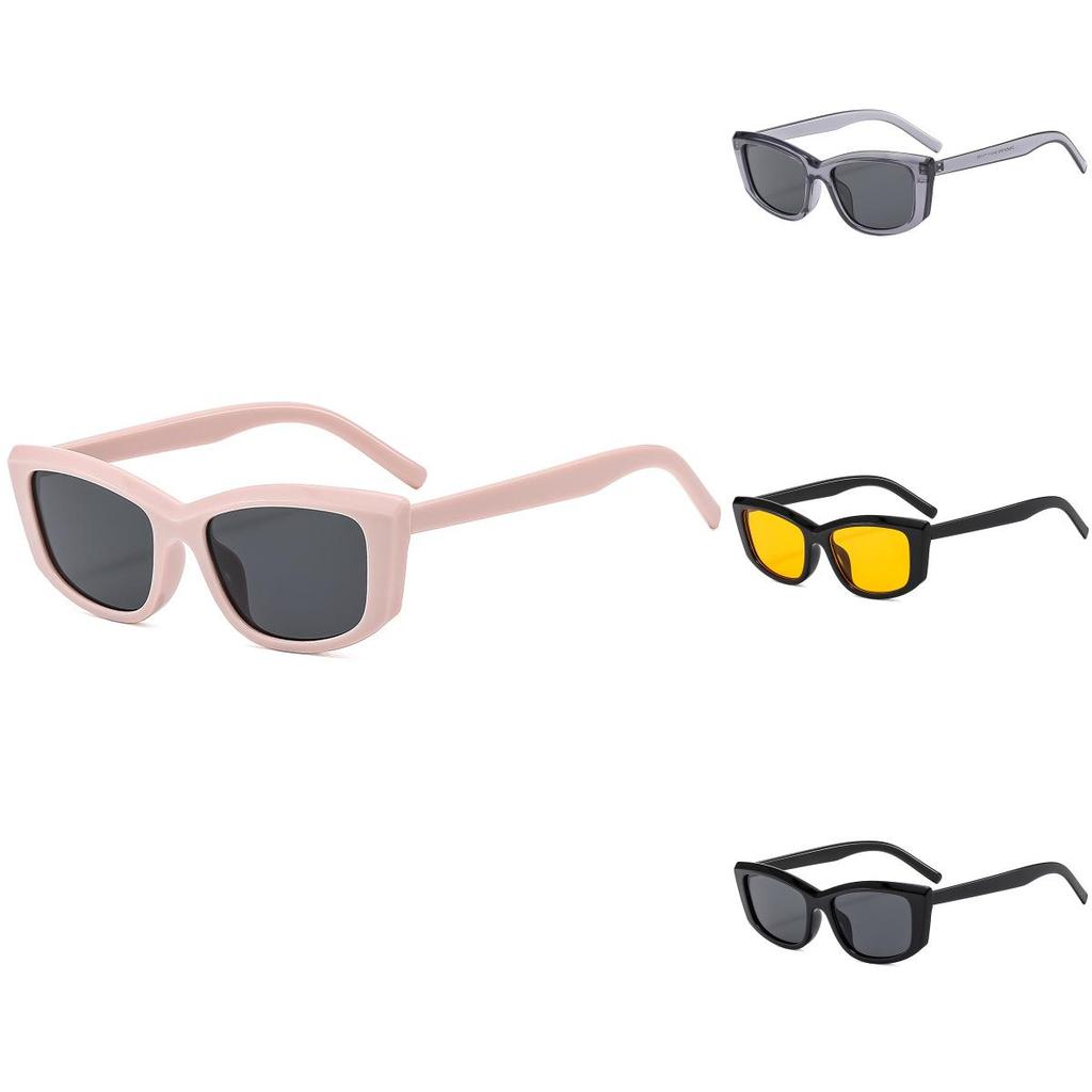 Okulary Koci Oczu Damskie Ochrona UV Vintage Czarne Okrągła Twarz Okulary Przeciwsłoneczne Na Podróże I Imprezy