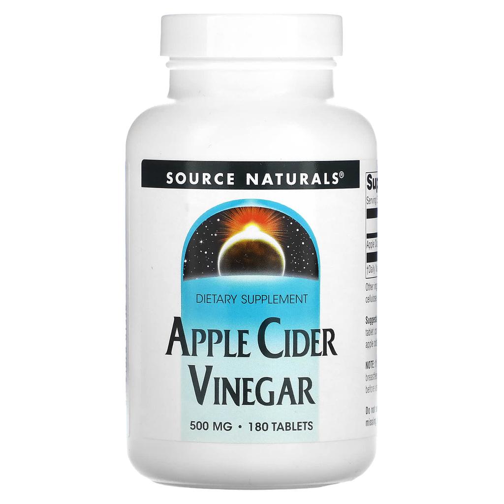 Apple Cider Vinegar, 500Mg, 180 Tablets