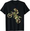 Motocross Dirt Bike Racing Shirt Camo Camouflage T-Shirt Boys T-Shirt