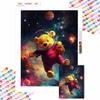 5D Diy Diamond Painting Astronaut Winnie In Space Full Drill Rhinestones Mosaic Embroidery Handmade Products Home Decor Gift