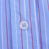 2025 Spring/Summer Women's Striped Poplin Shirt with Turn-Down Collar and Long Sleeves