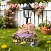 Happy Pig Solar Outdoor Light Statue Ornament