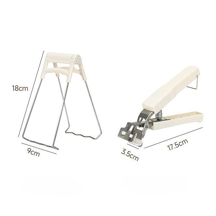2Pcs/set Anti-scalding Clip Bowl Clip, Anti-scalding Clip For Kitchen, Steamed Vegetables, Stainless Steel Heat Insulation Plate Bowl Clip