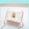 Chic Lace Crossbody Bag With Lock Buckle Closure Urban Style