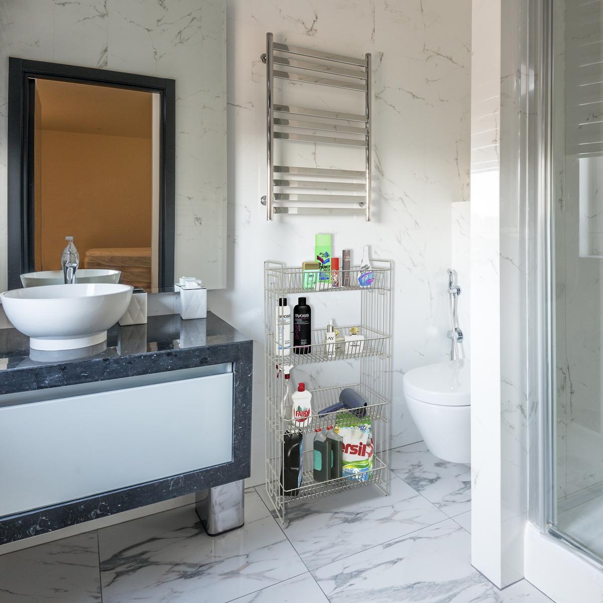 

Книжный шкаф Розенберг Рус-380129 Zn Универсальный 4-х ярусный складной