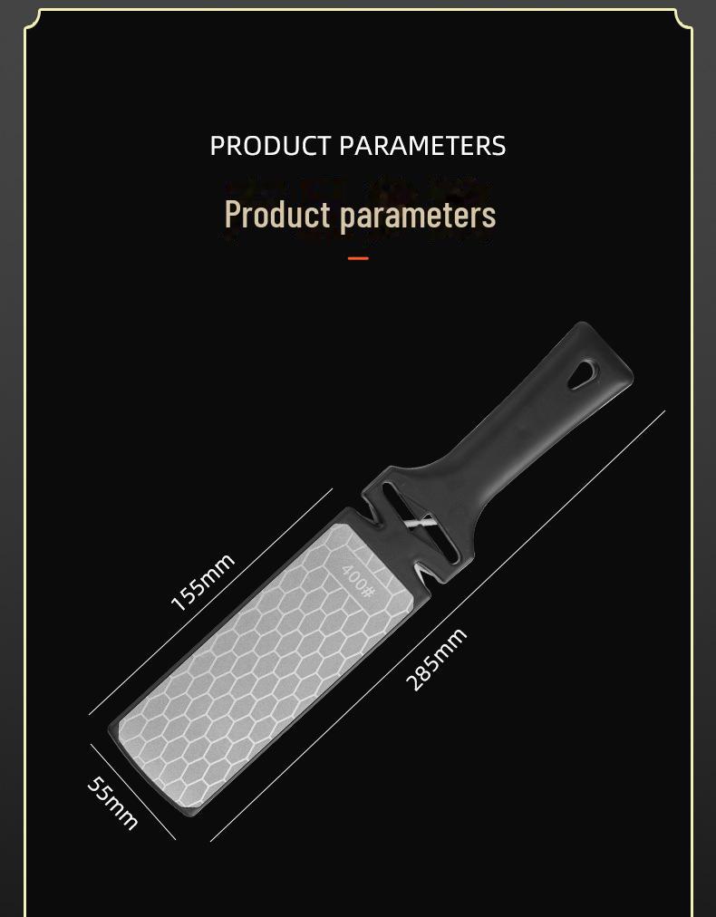 Double-Sided Diamond Grinding Stone - Multi-Functional Kitchen Tool for Thick and Thin Grinding