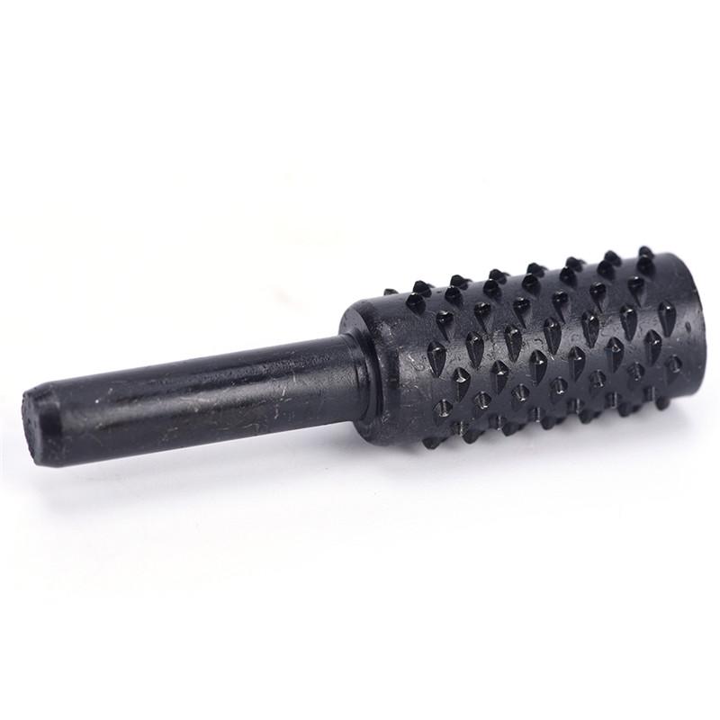 5Pcs Black Steel Rotary Burr Set 1/4'' 6Mm Shank Wood Rasp Drill Bits Home Tool