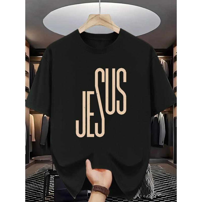 

European sizes Short-Sleeve T-Shirt, Simple and Stylish, Suitable for Daily Wear and Religious Expression 4XL чорний