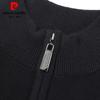 Pierre Cardin Men's 100% Wool Zipper Mock Neck Sweater